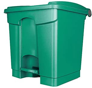 Contenedor de Basura Contenedores de Basura para Exteriores Contenedores de Basura de Plástico, Contenedor de Basura/Basura Cuadrado para Exteriores/Interiores con Tapa, Contenedor de Basura de Cocina
