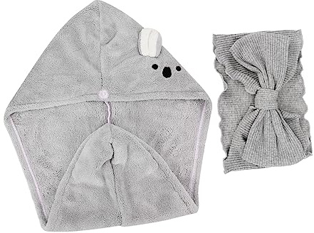 TOVINANNA Fast Drying Hair Towel Wrap Mit Elastischem Kopfband Super Saugfähige Korallenvlies-dusche Für Schnell Trocknendes Haar Für Täglichen Gebrauch Und