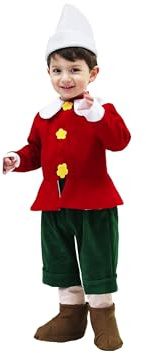 Dodici Costume Pinocchio Prima Infanzia Vestito Carnevale 12-36 mesi