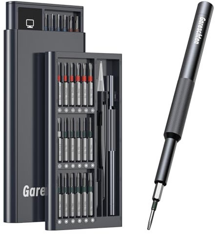 Gareschten Precision Screwdriver Set, 39 in 1 Mini Screwdriver Set with S2-Steel Long Bits, Magnetic Repair Tool Kit for Laptop, Cell Phone, PC, MacBook, Ring Doorbell, PS5, PS4, Glasses, Watch, Xbox