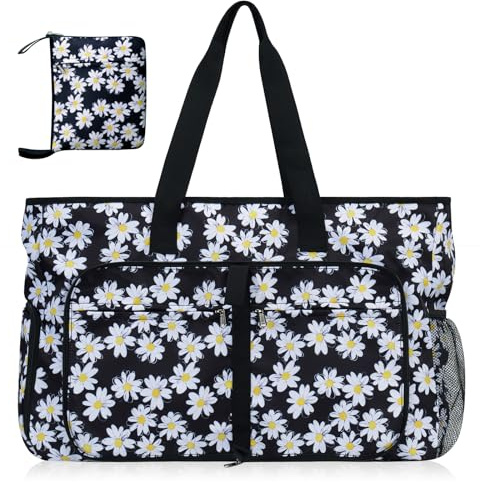 Fammio Strandtasche Damen Großformat 35L Tote Bag Shopper Wasserdicht & Sanddicht mit Nassfach, Schuhfach & Flaschenhalter für Strand, Sauna, Reisen