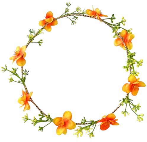 Blumengirlanden Blumige Kopfbedeckung Für Frauen Und Mädchen Mit Blumen Haare Erklärungen Haarstücke Für Hochzeiten Und Festivals