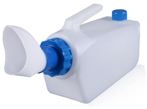 Beavorty Universelles Urinal für Männer und Auslaufsicherer Urintrichter für Camping Wandern und Reisen Tragbares Urin und Toilettengerät Blau