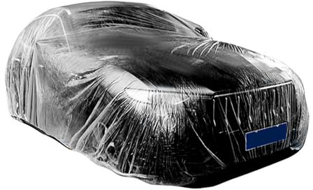 Dewireaey Car Covers for Cars | Transparent Protective Cover for Small Car Outdoor Garage Car Rain Cover Car Garage Cover Washable Durable UV Protection
