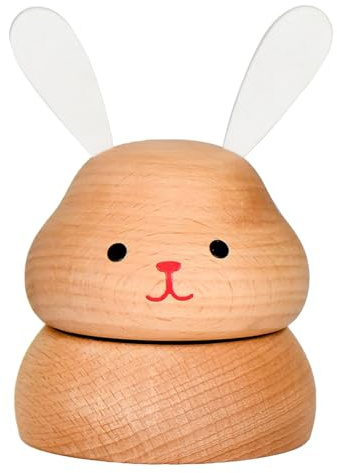 Legno Music Box Rotante Animale Figurine Mano Carve Nordic Usical Box Ornamento Casa Per Bambini Artigianato