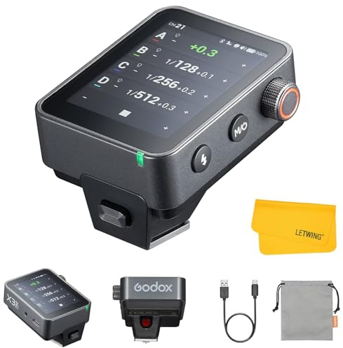 GODOX X3Pro F X3Pro-F Déclencheur de Flash sans Fil TTL pour Fujifilm, Emetteur de Flash sans Fil 2.4G, Compatible avec Ecran Tactile, Bluetooth et Contrôle Via Application, Batterie Lithium Intégrée