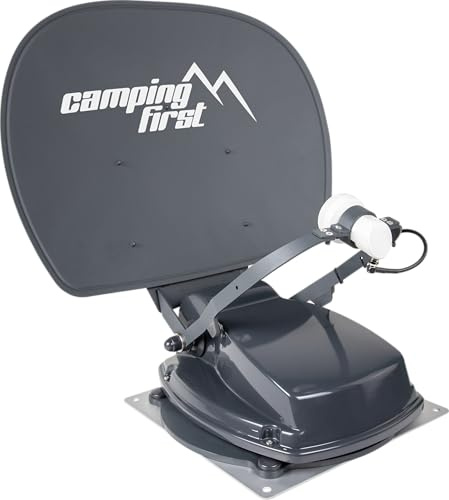 Camping First Satmex 55 Plus – Antena satélite automática – Antracita