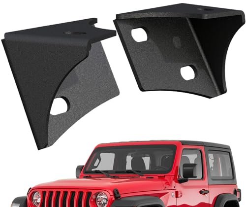 Soporte De Faro Para Parabrisas, Bisagra y Soporte Todoterreno 2 Piezas, Estable Para Faro En Parabrisas | Para Faros LED Trabajo Automotriz Vehículo Quad