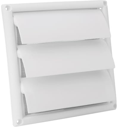 FACAIIO 15,2 cm blanc pour grille d'aération de retour en plastique avec 3 lames, peinture pour maison, étude, salle de bain ou bureau