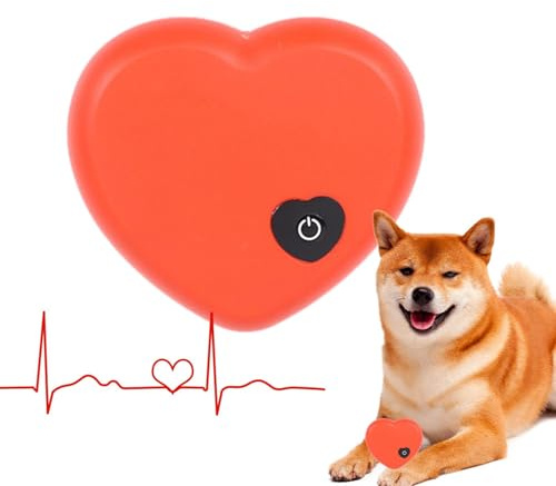 Hjärtslag valpleksak – lugnande komfortverktyg för husdjur, realistisk lugnande simulator, lätt bärbar design med mild pulsrytm och hållbar magmuskler | husdjursstöd för valp hund katt kattunge