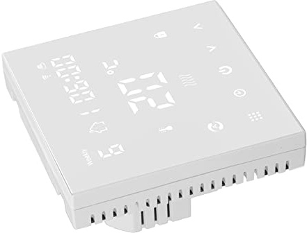 Stylebest Smart Termostat Digital Touch Control med WiFi Auto Heating för Hemmakontor ABS Material