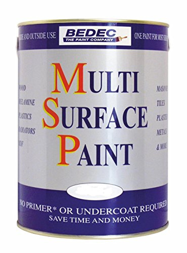 Bedec BEDE2KCB001/70 Multi Surface Paint Matt ,Light Grey ,2.5 Litre