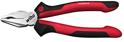 Wiha Kombizange Professional mit DynamicJoint® (einzigartige Gelenkkonstruktion für bessere Kraftübertragung) und OptiGrip (optimaler Halt durch 3-Punkt-Auflage und neu geformte Greifflächen) mit extra langer Schneide in Blister (27327) 160 mm