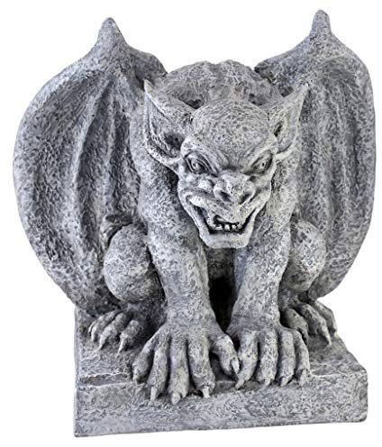 Design Toscano AL52694 Gomorrah the Gargoyle gotisk dekorstaty, 28 cm, polyresin, Greystone