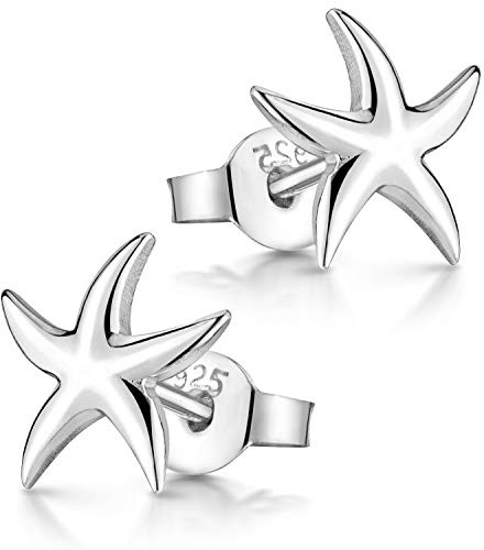 Seestern Ohrstecker kleine maritime Damen Ohrringe Silber 925 | Sterlingsilber rhodinert oder rosegold und gold vergoldet incl Geschenk Box von MATERIA by Matthias Wagner
