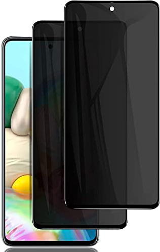 Meeter für Samsung Galaxy A51 Sichtschutz Panzerglasfolie, [2 Stück] Anti Spy Displayschutzfolie,Privatsphäre Schutzfolie 9H Härte Gehärtetes Glas Folie Blasenfrei Blickschutzfolie