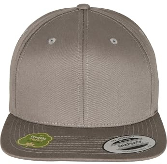 Flexfit Unisex Organic Cotton 6089OC Baseballkeps, Blekgrå, one size