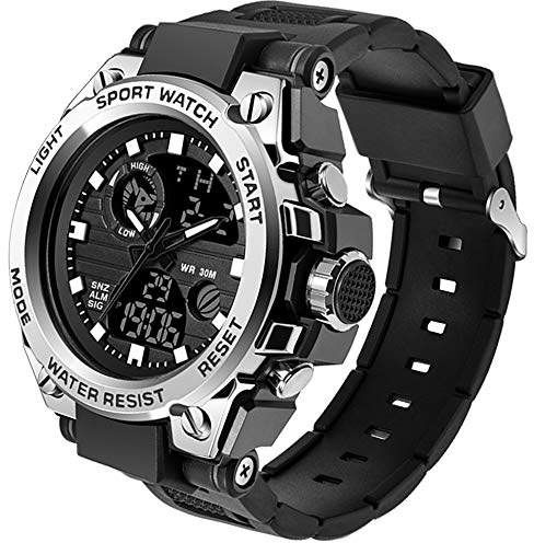 findtime Militär Uhr Herren Sportuhr Outdoor Tactical Watch Digital 5 ATM Wasserdicht Uhren Männer Wecker Stoppuhr Armbanduhr Kalender Countdown Datum