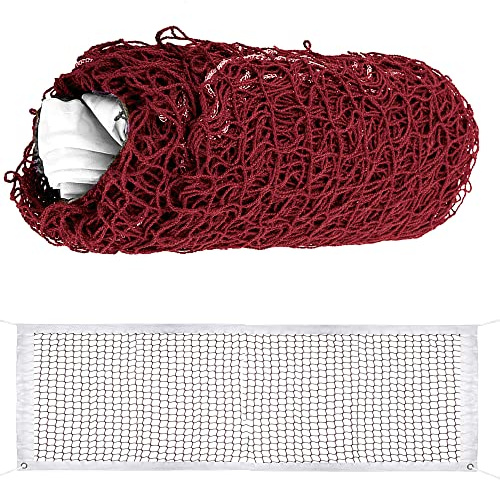 Outdoor Federbällenetz, STCRERAG Badminton Netz Polypropylen Federballnetz 6.1 * 0.76m Badmintonnetz Tragbares Federball Netz Dauerhaft Sportnetz für Eltern-Kind-Sport Outdoor-Übungen