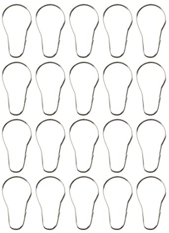 SULIUDAJI Gancio ad Anello per Tenda da Doccia 20 Pezzi in Acciaio Inossidabile per l'ordinamento e l'organizzazione