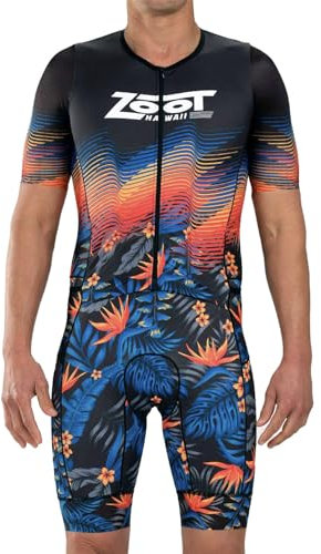 Zoot Herren LTD Aero Triathlonanzug - Kurzärmeliger Rennanzug mit Taschen, Renn- und Fahrradanzug (40 Jahre, Small)