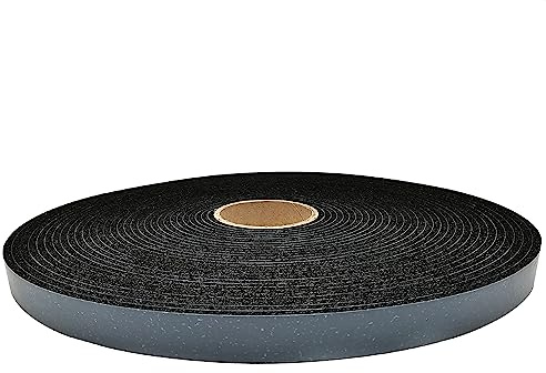 NADOtec EPDM-L Leicht Schaum Dichtungsband, selbstverlöschend, Dichtband, einseitig selbstklebend, 15 mm x 3 mm x 15 M/Rolle