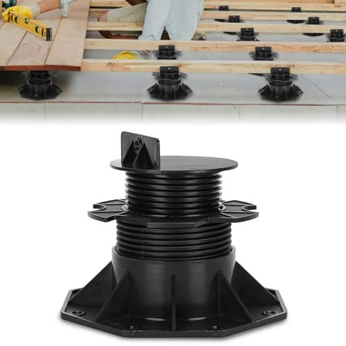 Ansobea - 20 cuscinetti per terrazza regolabili in altezza, 60-140 mm, piedini regolabili, cuscinetti per lastre di pavimentazione, lastre per terrazza, lastre in pietra, piastrelle