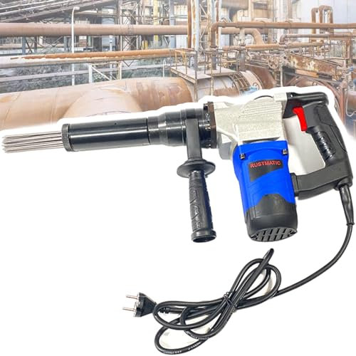 ROGHA Outil D'élimination de la Rouille Détartreur à Aiguille Électrique Haute Puissance 1100 W, Pistolet de dérouillage à Aiguille Électrique, pour l'élimination de la Rouille,110V
