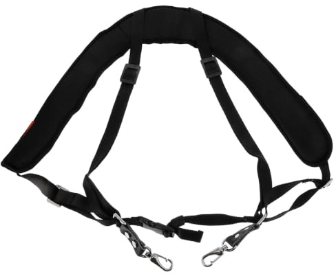 Verstellbarer Djembe Gurt 1 Stück für Afrikanische Trommel, Schwarz | 20mm Hochdichtes Schwammpolster, Air Mesh und Oxford Eva, Sicherer Halt, für Verschiedene Körperformen