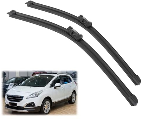 TOYOCC Car Front Wiper Blades Brushes Cutter Accessories Rubber Windshield Wiper For Peugeot 3008 2008 2009 2010 2011 2012 2013 Windshield Wiper