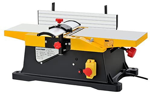 Woodworking Enthusiast Heavy Duty 1800W Electric Wood Planer Jointer - 6 Inch Multifunctional Benchtop Planer with 3mm Cut Depth - 12000 RPM/min