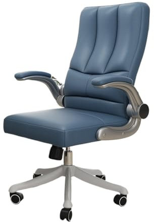 Bürostuhl Ergonomisch Schreibtischstuhl Chefsessel, verstellbarer Ledersessel, hohe Rückenlehne, drehbarer Bürostuhl mit verstellbarer gepolsterter Armlehne, Schreibtischstuhl for das Home-Office Comp