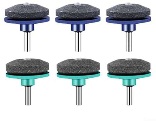 Juego de piedra de afilar para cortacésped, afilador de cortacésped industrial eléctrico resistente al desgaste para equipo de jardín afilador de taladro