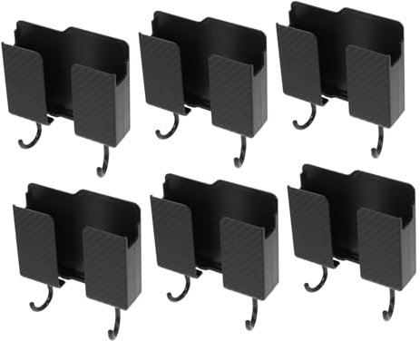 Cabilock 6stücke Wandmontierte Fernbedienungshalterung Mobiltelefon-organisator Wandmontage Ohne Klebespuren Telefonladehalter Für Schlafzimmer Wohnzimmer Esszimmer