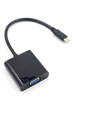 jojofuny Usb Type-c to Vga Converter Cable for Hdtv Projector Monitor Full Support Plug Play No Driver Needed
