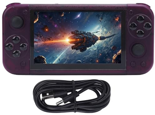 Handheld -Retro -Spielkonsole, Small -Retro -Konsole mit 5 -Zoll -IPS -Bildschirm, 19 Emulatoren Support, 2 GB DDR4 USB C Tragbare Videospielkonsole für Linux, 64 GB (23/12/4 #14)