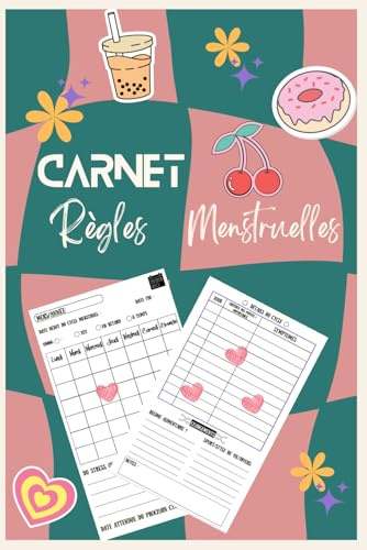 Cahier règles menstruelles: Carnet cycle menstruel | Riche simple et détaillé