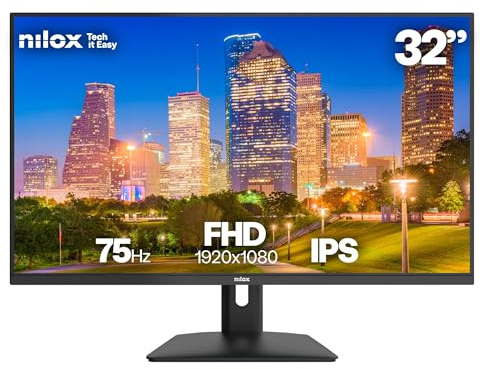Monitor Nilox NXM32FHD1201 32? Full HD 75Hz IPS FreeSync VESA HDMI Negro