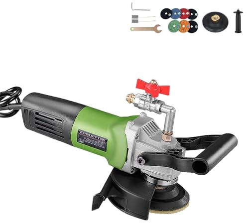 Lucidatrice elettrica per Pietre a Umido da 800 W, lucidatrice Manuale a iniezione d'Acqua, velocità Regolabile da 700 a 3000 Giri/min, Protezione Contro Le perdite, per lucidare Marmo