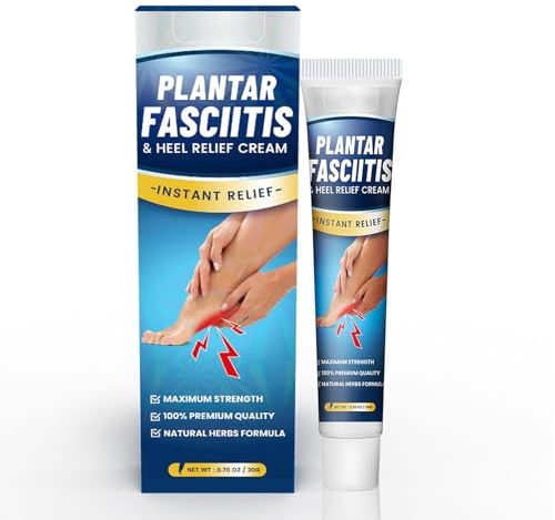 Plantar Fasciitis Relief Cream - Foot Care Cream For Athletes Foot - Hydrating Feet Care Balm For Dry Feet & Cracked Heel - All Day Comfort For Long-Time Standing