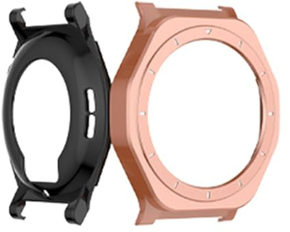 HINAYOSAN Ergonomiskt skyddande fodral i premiummetall för smartwatch dagliga stötar motstånd sömlös knappåtkomst utomhus säkert klockfodral
