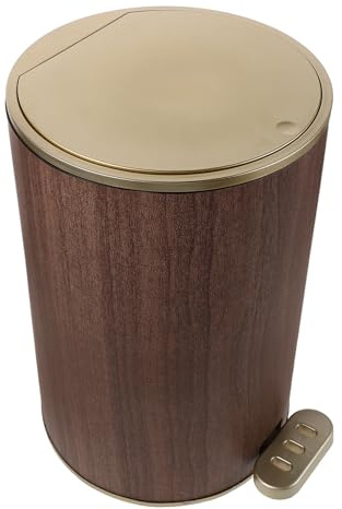 Angoily Cubo de Basura con Pedal y Tapa 12L Plástico Resistente Doble Apertura Gran Capacidad para Baño Cocina y Dormitorio Contenedor Manos Libres para Hogar y Oficina