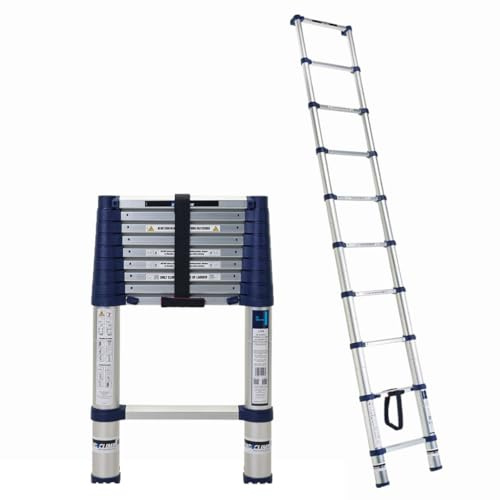 TB Davies 2.9m (9.51ft) Xtend+Climb ProSeries S2.0 Telescopic Ladder, Storage Height 0.77m (2.52ft), Max Load 150kg