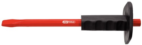 KS Tools 156.0536 Scalpello Piatto per Edilizia con Impugnatura di Protezione, 16X300 mm, Ottagonale