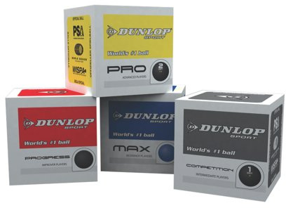 Dunlop 3 Pack Squash Balls Blue Blue Max