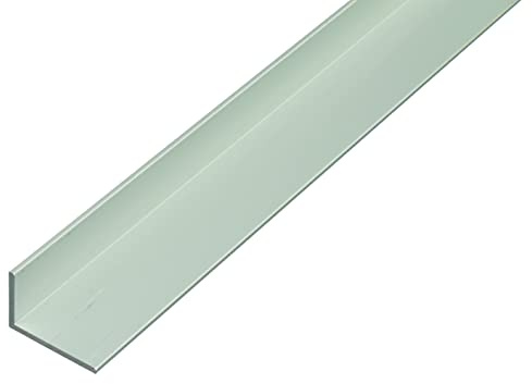 Alberts 471804 Winkelprofil | Aluminium, silberfarbig eloxiert | 1000 x 60 x 25 mm