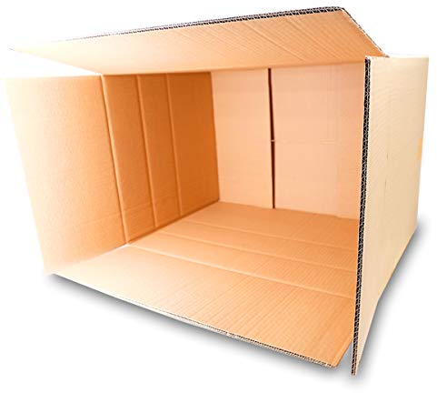 verpacking 5 Faltkartons 600x400x400 mm braun | variable Höhe bei 200 und 300 mm | Faltkarton KK-107 2-wellig rechteckige Versandkartons DHL Paket DPD GLS Große stabile doppelwandige Kartons