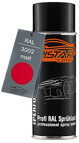 RAL 3002 Karminrot matt Lack Spraydose - Sprühdose 400 ml, schnelltrocknend | Sprühdose 400 ml, schnelltrocknend