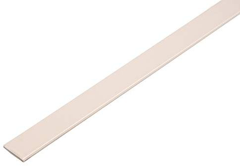 Alberts 434151 Flachstange | selbstklebend | Aluminium, cheesecake kunststoffbeschichtet | 1150 x 14,5 x 1,5 mm