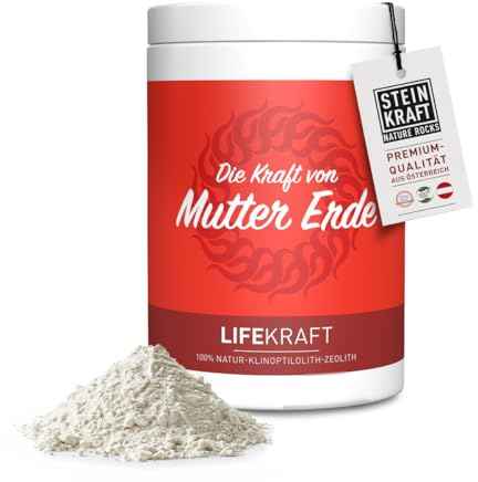 LIFEKRAFT ZEOLITH Pulver 450g 8μm, Premium, tribomechanisch aktiviert